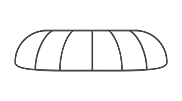 Elongated Dome/Bullnose Awning Style